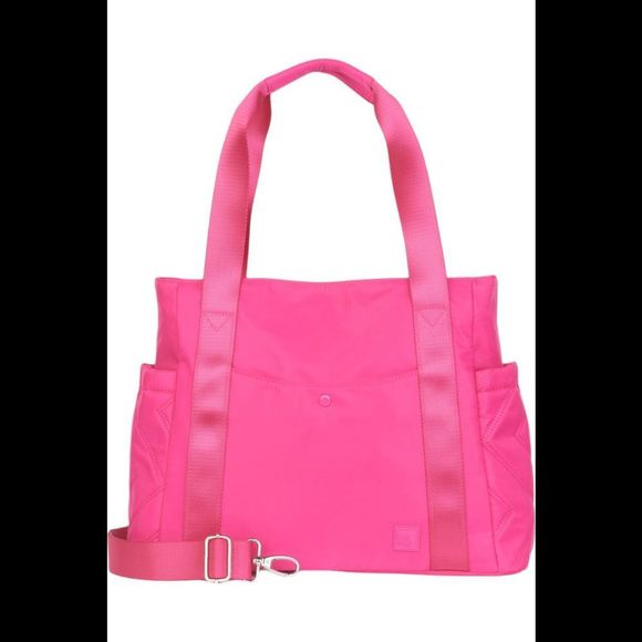 IHKWIP Zig Zag Transit Tote with Crossbody Strap Ruby Berry - Picture 1 of 1